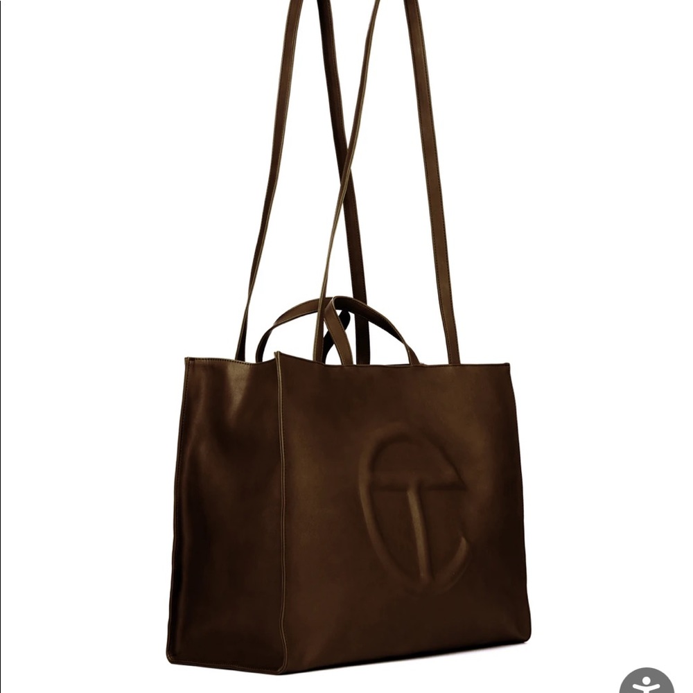 Telfar Large Chocolate Shopping Bag - Picture 3 of 5